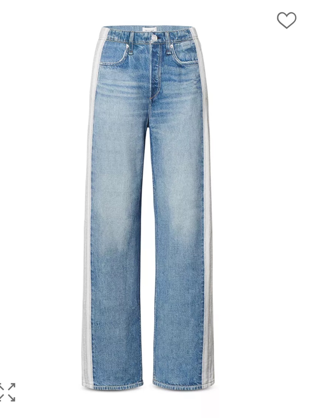 Rag & bone Miramar Terry Pull On Wide Leg Sweatpant Jeans in Sport size Small